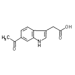 CAS 登录号：81223-95-2， (6-乙酰基-1H-吲哚-3-基)乙酸
