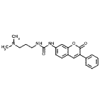 CAS 登录号：81263-07-2， 1-(3-二甲基氨基丙基)-3-(2-氧代-3-苯基-苯并吡喃-7-基)脲