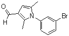 CAS 登录号：812642-64-1， 1-(3-溴苯基)-2,5-二甲基-1H-吡咯-3-甲醛