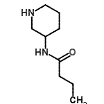 结构式 CAS# 814916-94-4, N-(3-哌啶基)丁酰胺