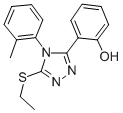 CAS 登录号：81518-44-7， 2-(5-(乙基硫代)-4-(2-甲基苯基)-4H-1,2,4-三唑-3-基)苯酚