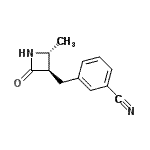 CAS 登录号：815578-28-0， 3-{[(2R,3R)-2-甲基-4-氧代-3-氮杂环丁基]甲基}苯甲腈