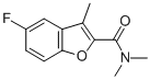 CAS 登录号：81718-71-0， 5-氟-N,N,3-三甲基-2-苯并呋喃甲酰胺