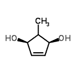 CAS 登录号：81779-56-8， (1R,3S)-2-甲基-4-环戊烯-1,3-二醇
