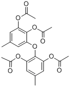 CAS 登录号:81835-43-0, 3-(2,6-二(乙酰氧基)-4-甲基苯氧基)-5-甲基-1,2-苯二醇二乙酸酯
