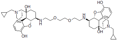 CAS 登录号：81919-18-8， 6,6'-(乙烯二(氧基乙烯亚胺))二(17-环丙基甲基)-4,5-环氧吗喃-3,14-二醇
