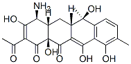 CAS 登录号：81919-29-1， (6beta,12aalpha))-(4S-(4alpha,4aalpha,5aalpha)-2-乙酰基-4-氨基-4a,5a,6,12a-四氢-3,6,10,11,12a-五羟基-6,9-二甲基-1,12(4H,5H)-并四苯醌