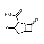 CAS 登录号：81946-69-2， 3,7-二氧代-1-氮杂双环[3.2.0]庚烷-2-羧酸