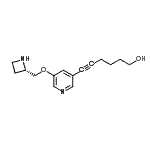 CAS 登录号：820231-95-6， 6-{5-[(2S)-2-氮杂环丁基甲氧基]-3-吡啶基}-5-己炔-1-醇