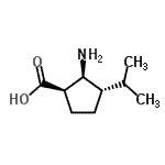 CAS 登录号：820236-35-9， (1R,2S,3S)-2-氨基-3-异丙基环戊烷羧酸