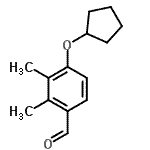 CAS 登录号：820237-15-8， 4-(环戊基氧基)-2,3-二甲基苯甲醛