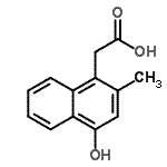 CAS 登录号：820258-42-2， (4-羟基-2-甲基-1-萘基)乙酸