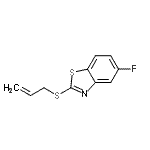 CAS 登录号：82163-12-0， 2-(烯丙基硫基)-5-氟-1,3-苯并噻唑