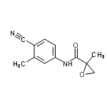 CAS 登录号：821765-08-6， N-(4-氰基-3-甲基苯基)-2-甲基-2-环氧乙烷甲酰胺