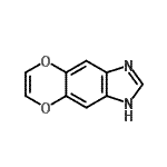 CAS 登录号：82182-80-7， 1H-[1,4]二恶英并[2,3-f]苯并咪唑
