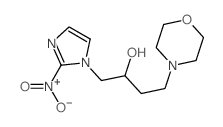 CAS 登录号：82204-64-6， alpha-[(2-硝基-1H-咪唑-1-基)甲基]-4-吗啉-1-丙醇