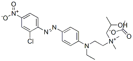 CAS 登录号：82205-20-7， [2-[[4-[(2-氯-4-硝基苯基)偶氮]苯基]乙胺]乙基](2-羟基丙基)二甲基铵乙酸盐
