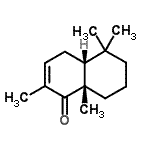 CAS 登录号：823785-67-7， (4aR,8aS)-2,5,5,8a-四甲基-4a,5,6,7,8,8a-六氢-1(4H)-萘酮