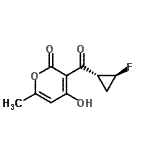 CAS 登录号：823792-54-7， 3-{[(1R,2S)-2-氟环丙基]羰基}-4-羟基-6-甲基-2H-吡喃-2-酮