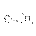 CAS 登录号：82393-83-7， 1-(3-苯基-2-丙炔-1-基)-4-硫代-2-氮杂环丁酮