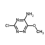 CAS 登录号：824-57-7， 3-氯-6-甲氧基-1,2,4-三嗪-5-胺