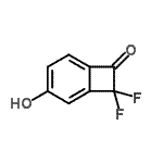CAS 登录号：82431-25-2， 8,8-二氟-3-羟基双环[4.2.0]辛-1,3,5-三烯-7-酮