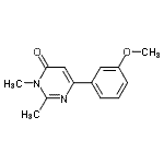 CAS#: 824391-88-0， 6-(3-Methoxyphenyl)-2,3-dimethyl-4(3H)-pyrimidinone