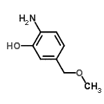 CAS 登录号：824933-84-8， 2-氨基-5-(甲氧基甲基)苯酚