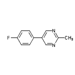 CAS 登录号：82525-21-1， 5-(4-氟苯基)-2-甲基嘧啶