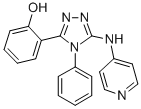 CAS 登录号:82619-95-2, 2-(4-苯基-5-(4-吡啶基氨基)-4H-1,2,4-三唑-3-基)-苯酚