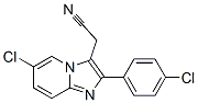 CAS 登录号：82626-72-0， 6-氯-2-(4-氯苯基)咪唑并[1,2-alpha]吡啶-3-乙腈