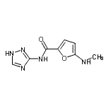 CAS 登录号：826991-26-8， 5-(甲基氨基)-N-(1H-1,2,4-三唑-3-基)-2-糠酰胺
