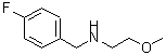 CAS#: 827328-38-1， N-(4-Fluorobenzyl)-2-methoxyethanamine