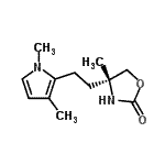 CAS 登录号：827344-89-8， (4R)-4-[2-(1,3-二甲基-1H-吡咯-2-基)乙基]-4-甲基-1,3-恶唑烷-2-酮
