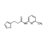 CAS 登录号：827598-78-7， 3-(2-呋喃基)-N-(6-甲基-2-吡啶基)丙酰胺
