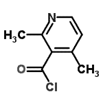 CAS 登录号：82776-24-7， 2,4-二甲基吡啶-3-甲酰氯