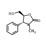 CAS 登录号：828272-16-8， (4R,5S)-5-(羟基甲基)-3-甲基-4-苯基-1,3-恶唑烷-2-酮