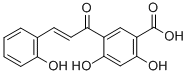 CAS 登录号：82846-15-9， 2,4-二羟基-5-(3-(2-羟基苯基)-1-氧代-2-丙烯基)苯甲酸
