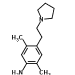 CAS 登录号：828911-68-8， 2,5-二甲基-4-[2-(1-吡咯烷基)乙基]苯胺
