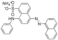 CAS 登录号：83006-59-1， 5-[2-(1-萘基)偶氮]-8-(苯基氨基)-1-萘磺酸铵盐(1:1)