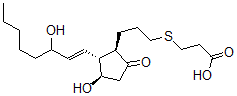CAS 登录号：83010-28-0， 4-硫杂前列腺素 E1