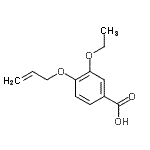 CAS#: 831198-97-1， 4-(Allyloxy)-3-ethoxybenzoic acid