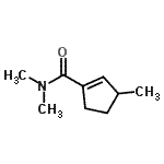CAS 登录号：83283-03-8， N,N,3-三甲基-1-环戊烯-1-甲酰胺