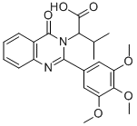 CAS 登录号：83408-91-7， alpha-(1-甲基乙基)-4-氧代-2-(3,4,5-三甲氧基苯基)-3(4H)-喹唑啉乙酸