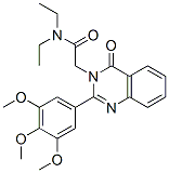 CAS 登录号：83408-95-1， N,N-二乙基-2-[4-氧代-2-(3,4,5-三甲氧基苯基)喹唑啉-3-基]乙酰胺