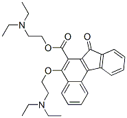 CAS 登录号：83439-25-2， 5-(2-(二乙胺)乙氧基)-7-氧代-7H-苯并[c]芴-6-羧酸2-(二乙胺)乙酯