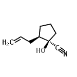 CAS 登录号：834885-64-2， (1R,2R)-2-烯丙基-1-羟基环戊烷甲腈