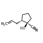CAS 登录号：834885-69-7， (1R,2S)-2-烯丙基-1-羟基环戊烷甲腈