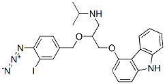 CAS 登录号：83538-85-6， 1-[[2-(4-叠氮基-3-碘苯基)-1,1-二甲基乙基]氨基]-3-(9H-咔唑-4-基氧基)-2-丙醇