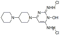 CAS 登录号：83540-15-2， 3-羟基-2-亚胺-6-[4-(1-哌啶基)-1-哌啶基]嘧啶-4-胺二盐酸盐